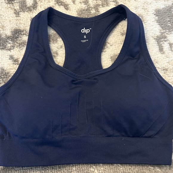 Dip Navy Blue Sports Bra with Removeable Pads Small - Picture 1 of 3